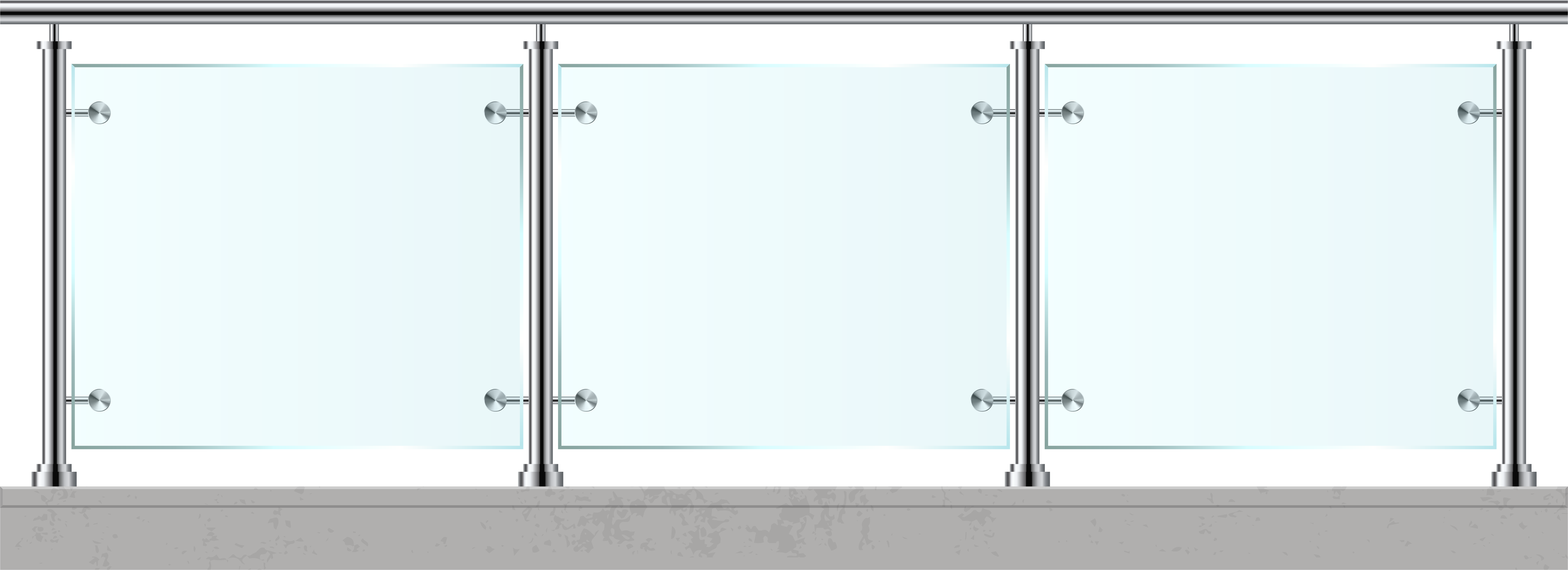 Κιγκλίδωμα Τύπου ΙΝΟΧ με τζάμι