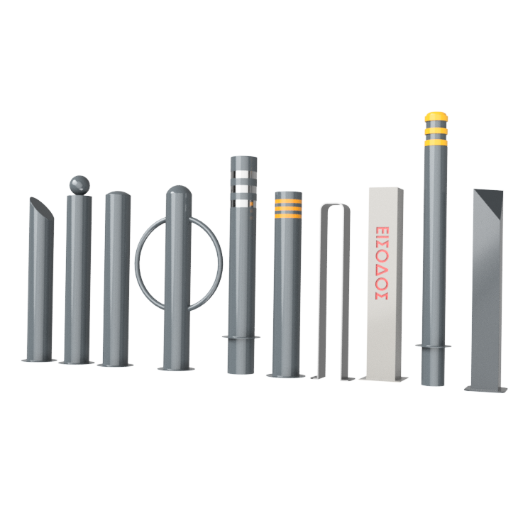 Κολωνάκια Πεζοδρομίου Χαλύβδινα